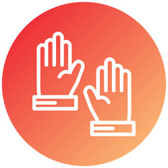 Gloves Icon Style