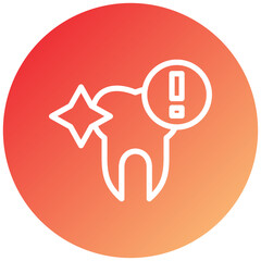 Tooth Problem Icon Style