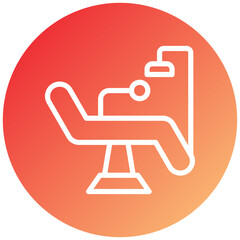 Dental Chair Icon Style