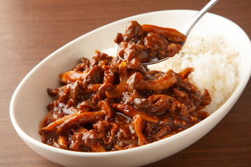 きのこのハッシュドビーフ