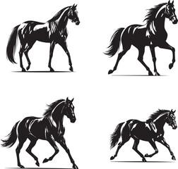 American Pharoah Horse Vector Illustration – Triple Crown Champion