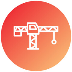Tower Crane Icon Style