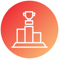 Winner Podium Icon Style