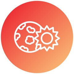 Solar Eclipse Icon Style