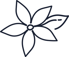 Doodle Tropical Flower