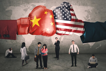 Business people impacted from government conflict