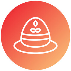 Farming Hat Icon Style