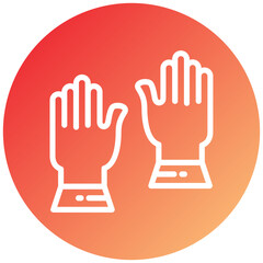 Hand Gloves Icon Style