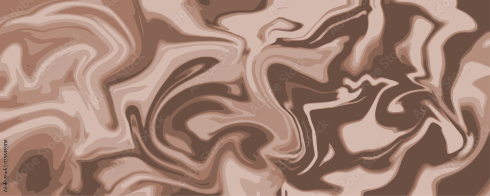 Poster abstract brown chocolate background with mocha mousse or cream pattern. vector illustration for post