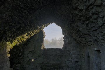 Fototapeta premium Hore Abbey is a ruined near the Rock of Cashel, County Tipperary, Republic of Ireland