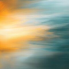 Abstract blend of orange and teal hues with a smooth gradient effect