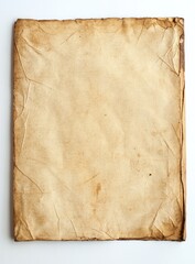 Aged, antique paper sheet