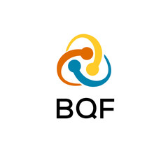 BQF creative minimalist letter logo.