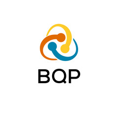 BQP creative minimalist letter logo.