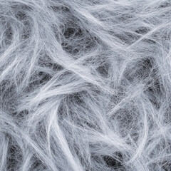 Obraz premium Close-Up Texture of Soft Gray Furry Fibers Perfect for Textile and Background Design