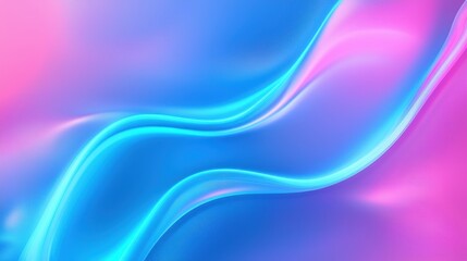 Naklejka premium Soft Flowing Abstract Background in Shades of Pink and Blue with Smooth Curves and Gentle Blends for Artistic Design Projects