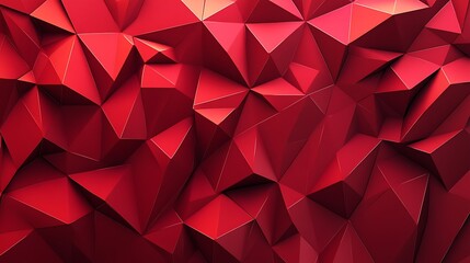 Fototapeta premium Abstract Red Polygon Background