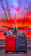 Sunset Departure: Airport Luggage. (1)