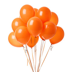 Orange balloons with on white background Vector © Alisha