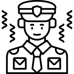 Police Icon Vector Element