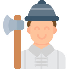 Firefighter Icon Vector Element