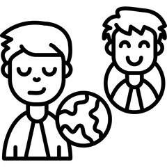 Business Partnership Icon Vector Element