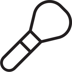 Makeup Brush Outline Icon
