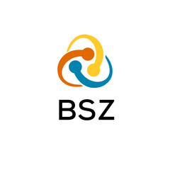 BSZ creative minimalist letter logo.
