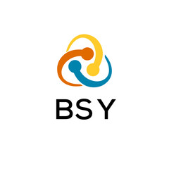 BSY creative minimalist letter logo.