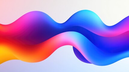 Abstract Colorful Wave: Vibrant Gradient Swirls in Dynamic Motion