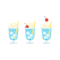 blue hawaii soda drink