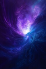 Fototapeta premium Sorrowful Abstract with Glowing Light Center