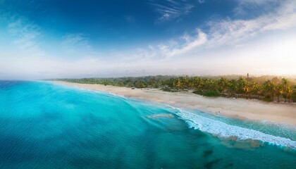 Obraz premium The beach is a canvas of nature's beauty. 