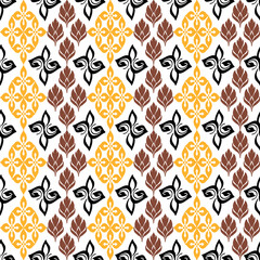 seamless Classic damask  vector pattern 