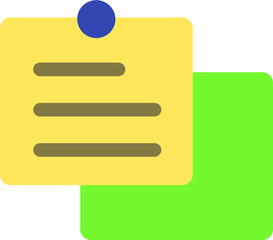 Obraz premium Sticky Note Flat Icon