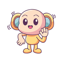 Fototapeta premium cartoon, dog, baby, illustration, animal, vector, boy, child, kid, character, fun, smiling, puppy, smile, drawing, cute, funny, art, people, clipart, pet, brown