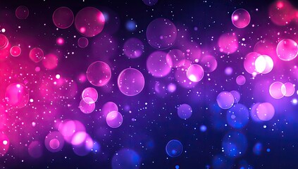 Abstract bokeh background with vibrant pink and purple lights