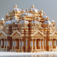Placeholder
A golden building with many domes and pillars, created by generative AI tools. The work is for sale on Adobe Stock.