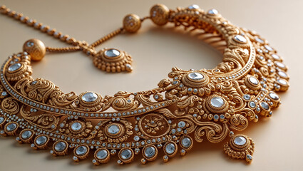 necklace and earrings