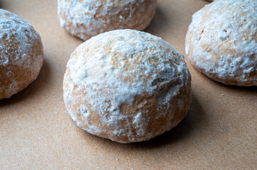 Confectionery gingerbread lies on food paper