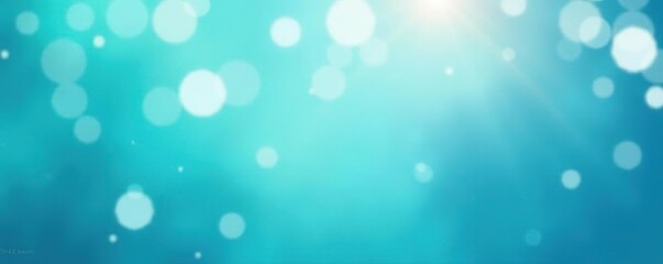 Abstract and dreamy blue and teal gradient background with sparkling bokeh lights, perfect for summer season vacation concept,  vacation,  background