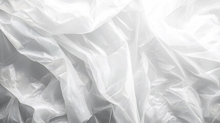 Obraz premium Creased plastic polyethylene film texture, Image includes a effect the black and white tones