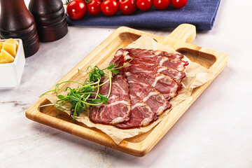 Italian pork sausage - prosciutto crudo