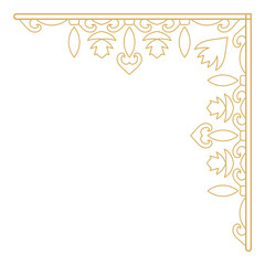 Vintage ornamental corner and frame design.