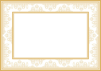 Vintage ornamental frame and border design.