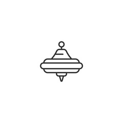 Fototapeta premium Simple linear ufo icon for sci-fi and alien themes.