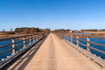 Wiosenne rozlewiska rzeki Narwi, Podlasie, Polska