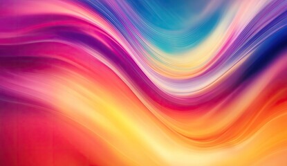 Obraz premium Abstract vibrant swirling colors. Dynamic flowing lines create a colorful wave effect. Rich hues blend seamlessly, creating a visually striking display
