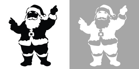 Santa Claus Stencil | Christmas DIY Spray Paint & Laser Cut Template