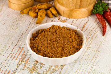 Indian cuisine - curry powder for culinary